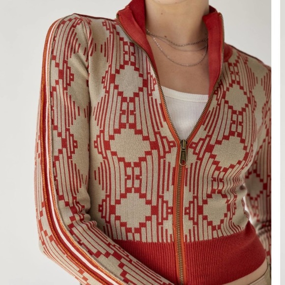 Urban Outfitters Sweaters - UO BDG Chandler Geometric Zip Up Sweater NWT in Small
